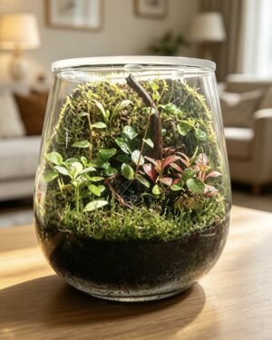 The Enchanted Forest Glass Jar- Nature Petals