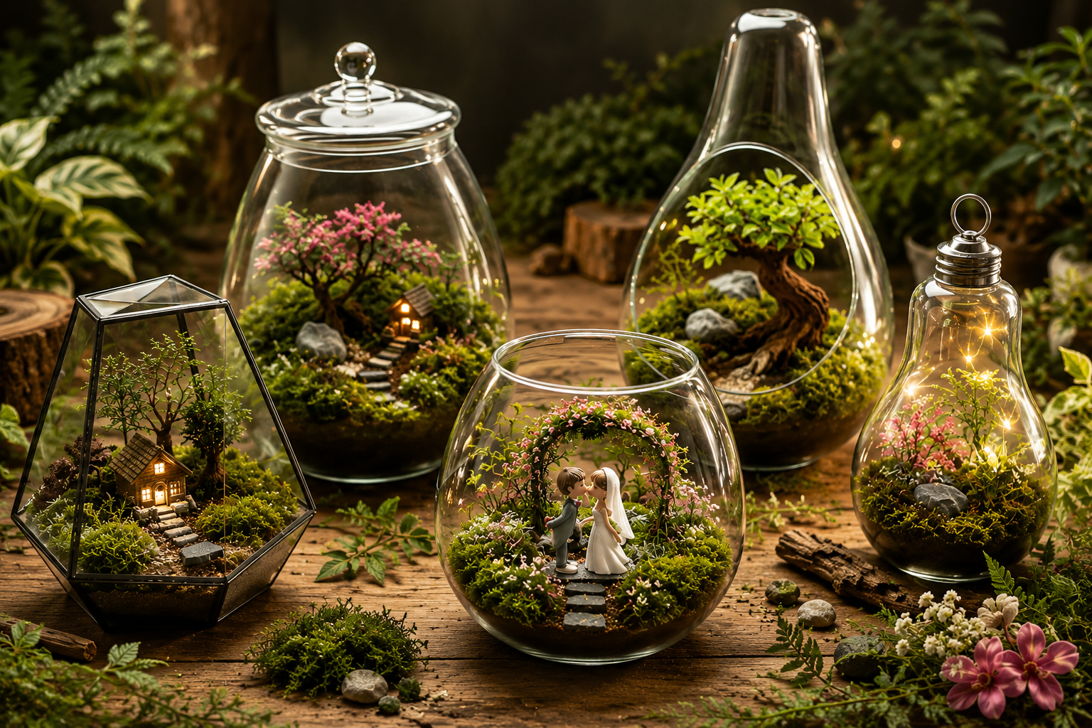 custom-terrarium-design-options- Nature petals