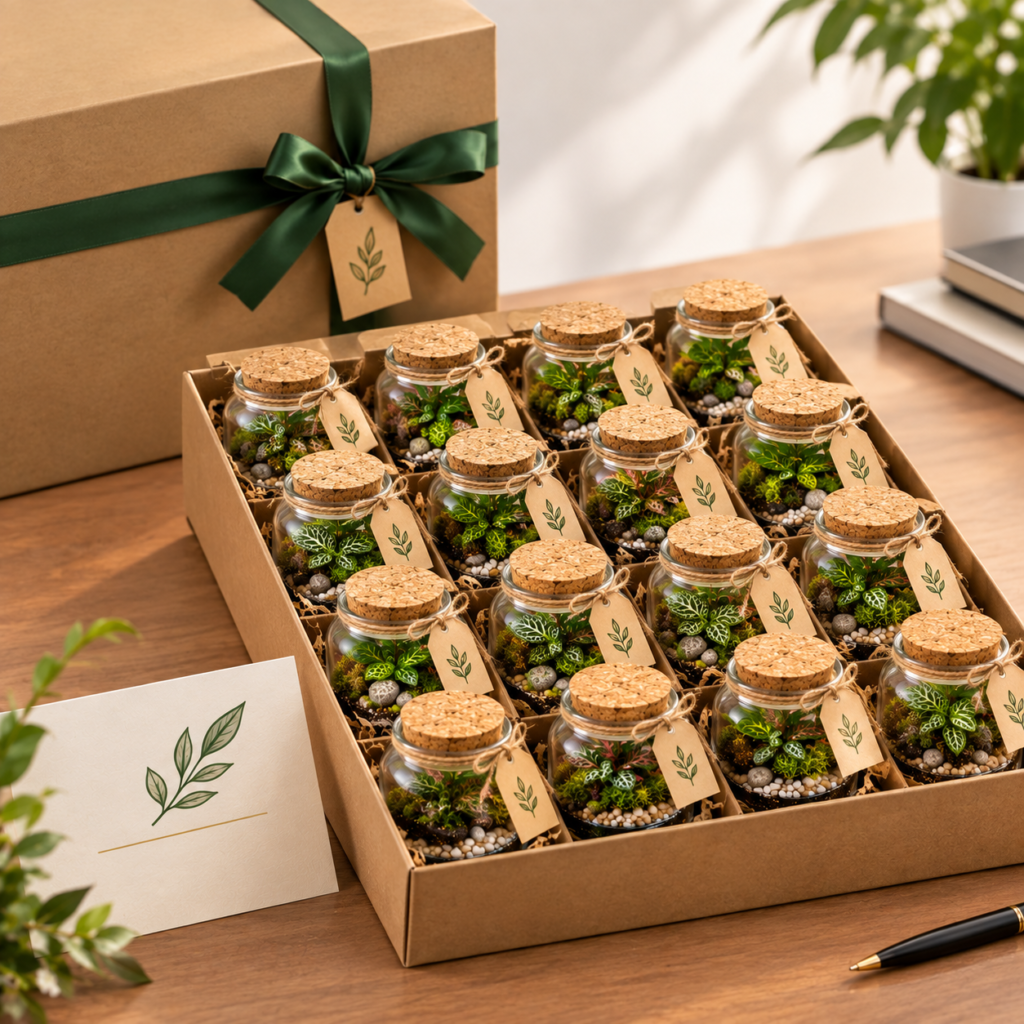 Corporate gifting-terrariums