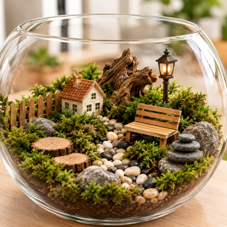 added elements customizing for terrarium by Nature petals