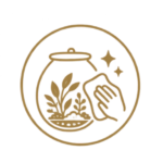 clean the glass icon- care tip of terrariums- Nature petals