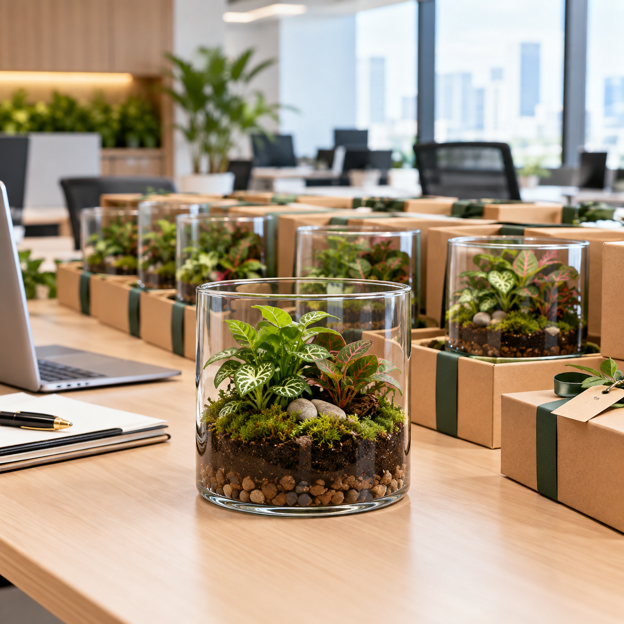 coporate gifting terrarium by Nature petals